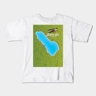 Salton Sea California map Kids T-Shirt